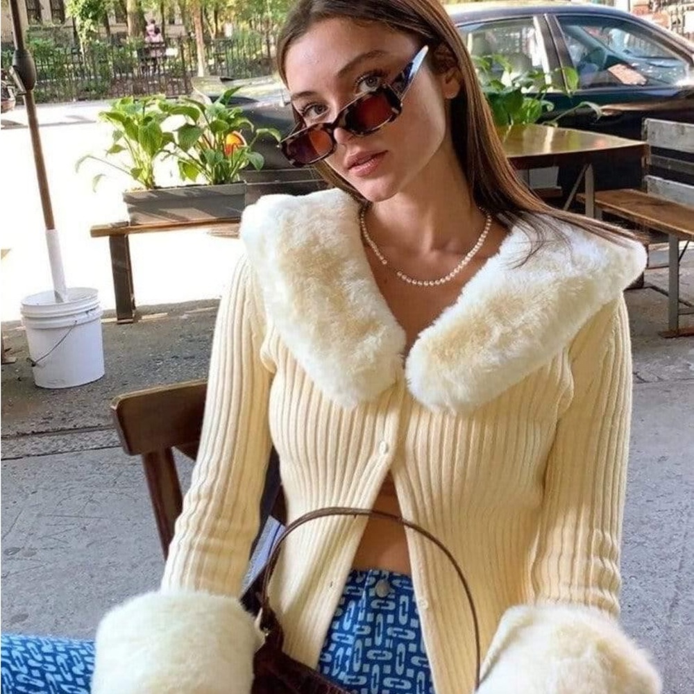 House of Sunny Blonde Peggy Cardigan